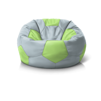 Крісло м''яч Grey + Light Green' у наявності — м’які меблі для вітальні та спальні, доставка.
